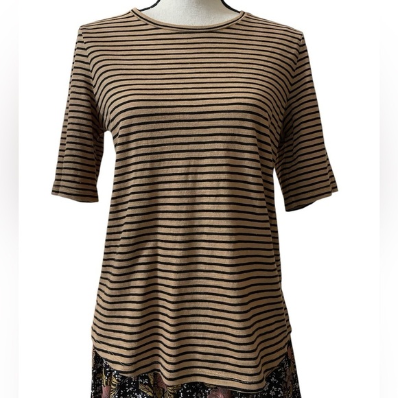 Eileen Fisher Organic Cotton Short Sleeve Tee Shirt Sz. XS Sz. Small - Picture 4 of 10